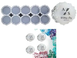 10'lu Tırtıklı Magnet Epoksi Reçine Kalıbı KHEPK564 - 2