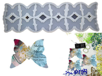12'li Kelebek Magnet Epoksi Reçine Kalıbı KHEPK765 - 3