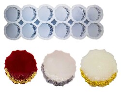 12'li Taş Kırığı Magnet Epoksi Reçine Kalıbı KHEPK565 - 2
