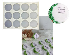 12'li Yuvarlak Magnet Epoksi Reçine Kalıbı EPK-322 - 2