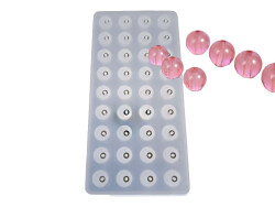 36'lı 12 MM Tesbih Boncuğu Epoksi Reçine Kalıbı KHEPK8068 - 2