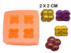 4'lü Mini Bubble Silikon Mum Kalıbı KHM256 - 2