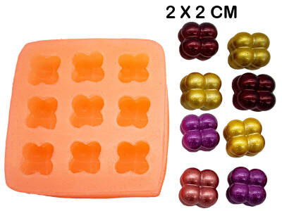 9'lu Mini Bubble Silikon Mum Kalıbı KHM257 - 3