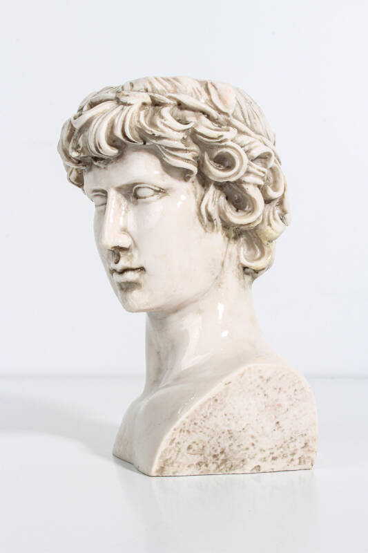 Antinous Büst Silikon Mum Kalıbı KHM266 - 2