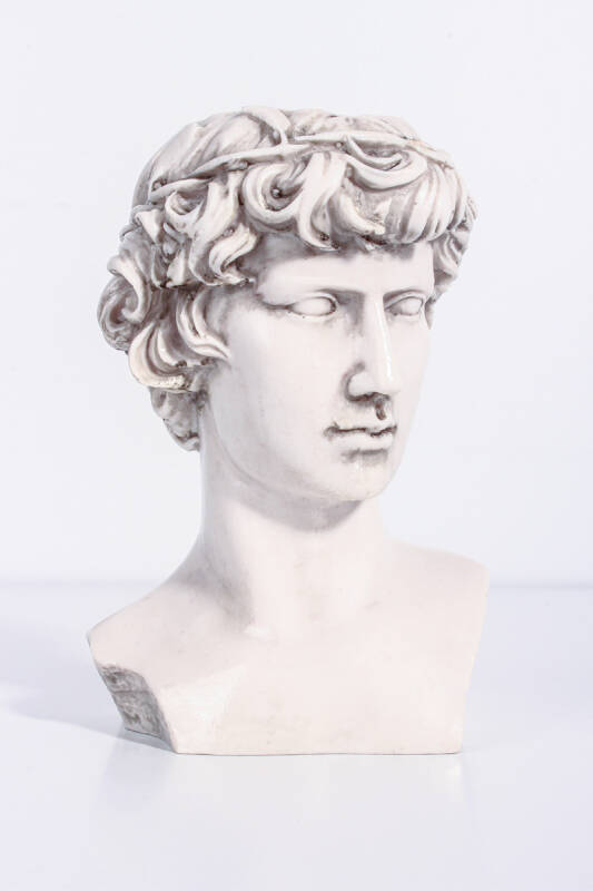 Antinous Büst Silikon Mum Kalıbı KHM266 - 1