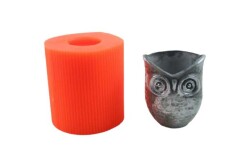 Baykuş Beton Saksı Silikon Kalıbı KHB64 - 1
