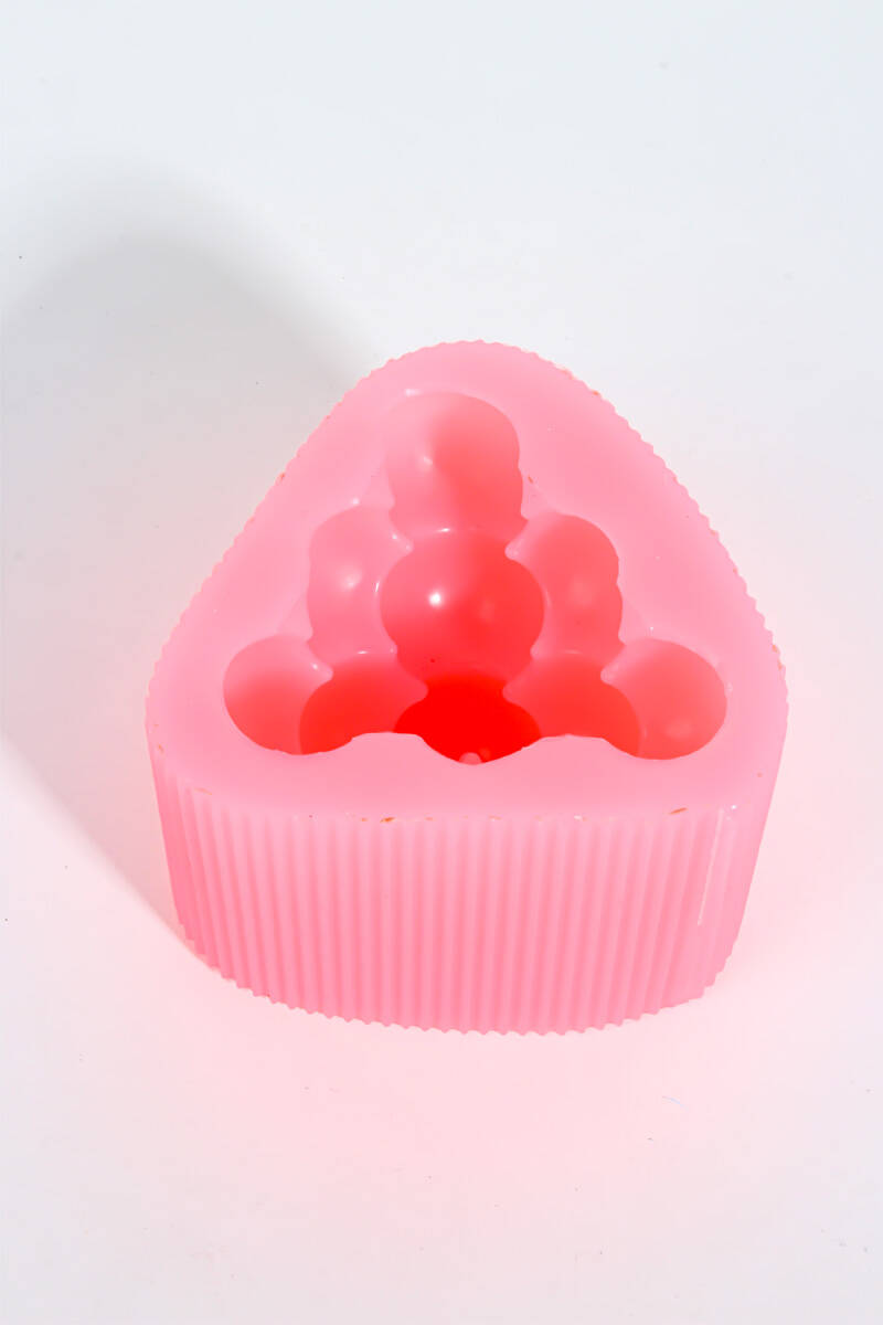 Bubble Piramit Silikon Mum Kalıbı KHM317 - 4