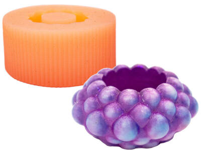 Bubble Tealight Şamdan Beton Saksı Silikon Kalıp KHB110 - 3