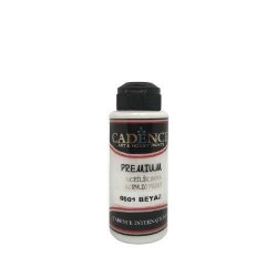 Cadence 0001 Beyaz Premium Akrilik Boya 120ML - 2