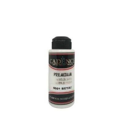 Cadence 0001 Beyaz Premium Akrilik Boya 120ML - 1