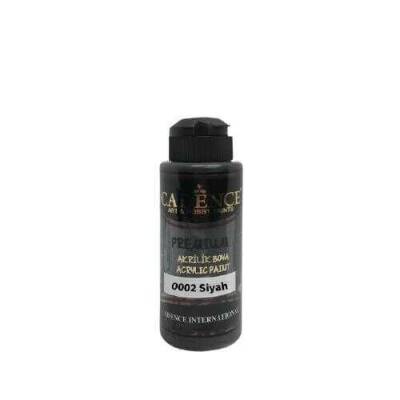 Cadence 0002 Siyah Premium Akrilik Boya 120ML - 1