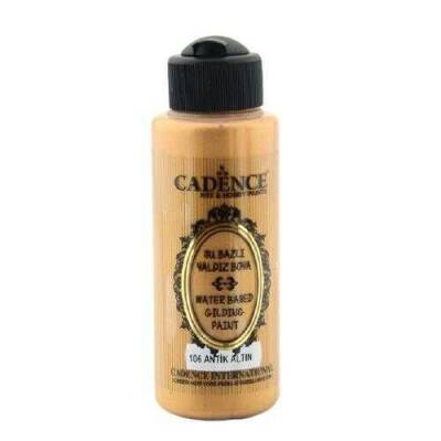 Cadence 106 Antik Altın Yaldız Akrilik Boya 120 ML - 2