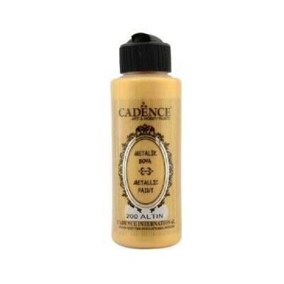 Cadence 200 Altın Metalik Sedefli Akrilik Boya 120 ML - 2
