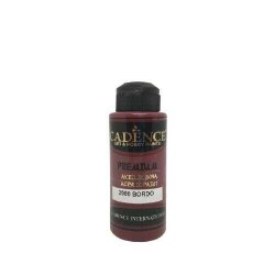 Cadence 2000 Bordo Premium Akrilik Boya 120 ML - 2
