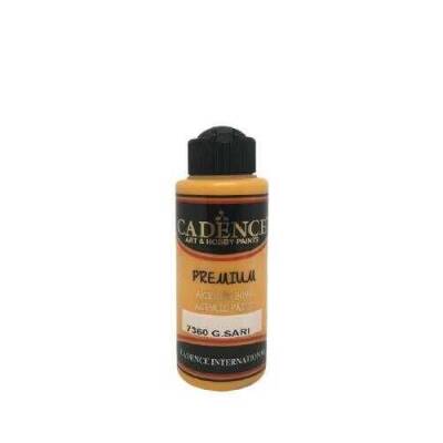 Cadence 7360 G. Sarı Premium Akrilik Boya 120 ML - 1