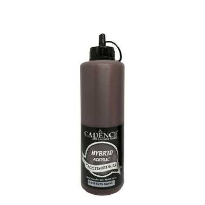 Cadence H018 Koyu Kahve Hybrid Multisurfaces Akrilik Boya 500ML - 1