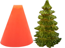 Çam Ağacı Silikon Mum Kalıbı KHM178 - 