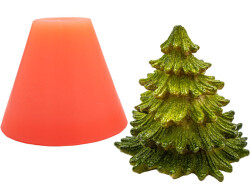 Çam Ağacı Silikon Mum Kalıbı KHM181 - 