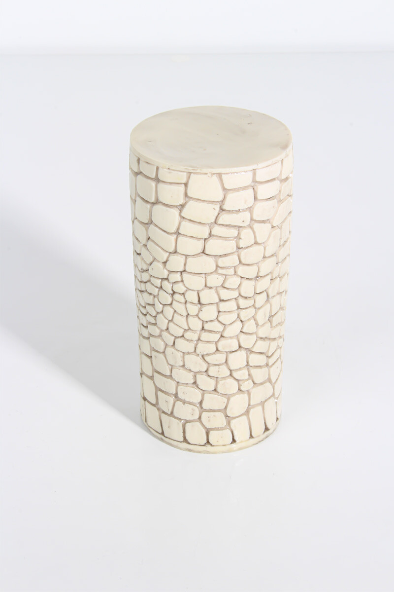 Taş Desenli Silindir Silikon Mum Kalıbı KHM15 - 2