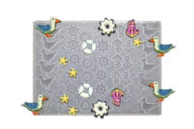 Çoklu Vapur Figür Magnet Süsü Epoksi Reçine Kalıbı KHEPK794 - 4