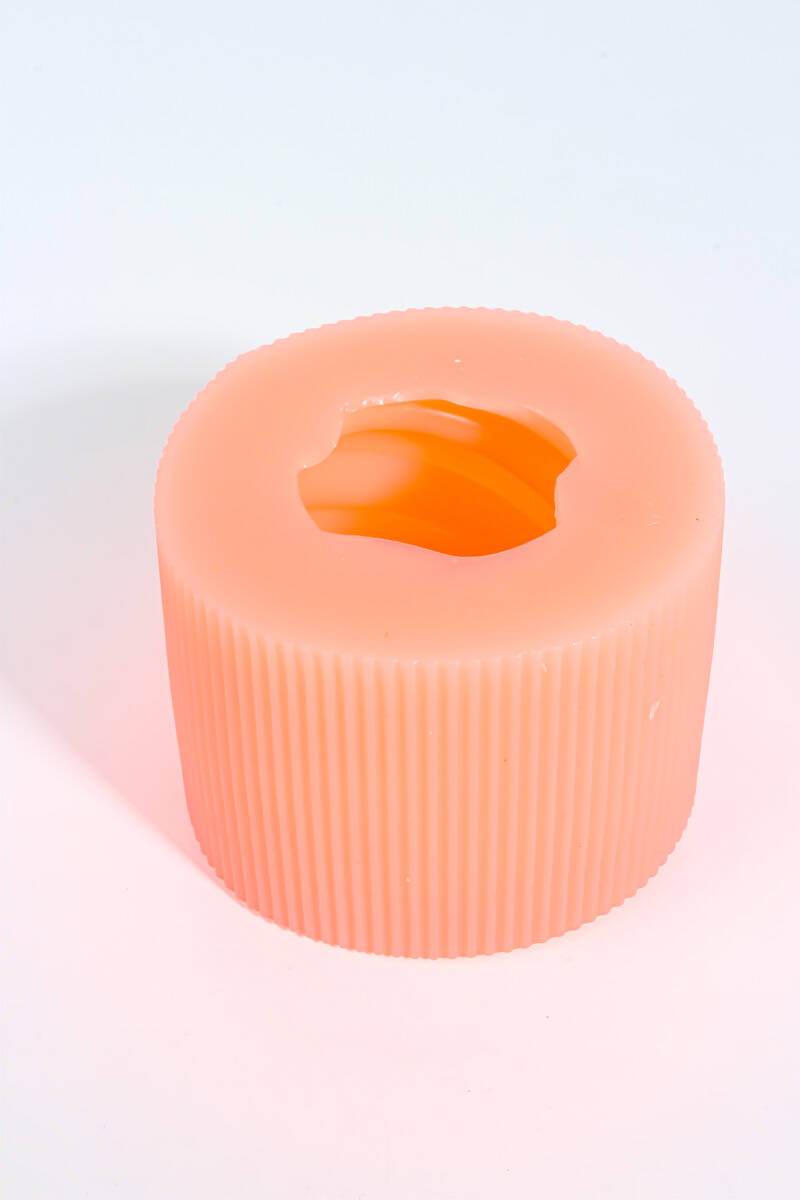 Burgu Desenli Oval Silikon Mum Kalıbı KHM112 - 3