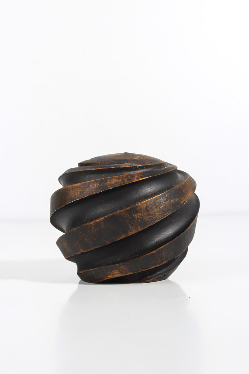 Burgu Desenli Oval Silikon Mum Kalıbı KHM112 - 1