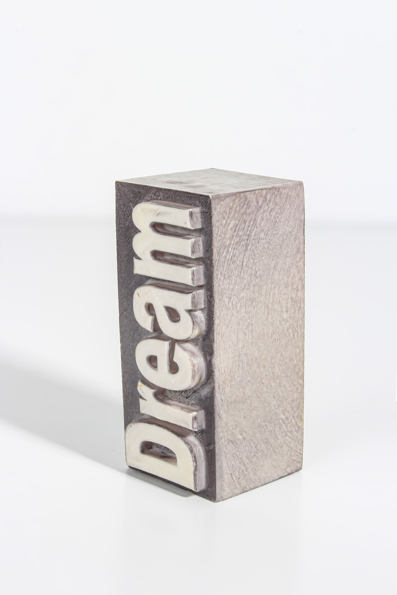 Dream Yazı Detaylı Silikon Mum Kalıbı KHM02 - 1
