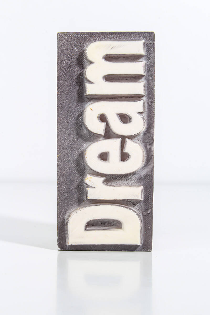 Dream Yazı Detaylı Silikon Mum Kalıbı KHM02 - 2