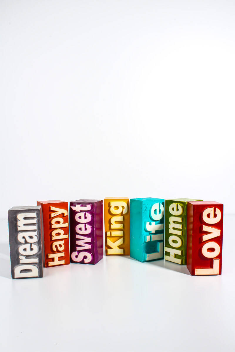 Dream Yazı Detaylı Silikon Mum Kalıbı KHM02 - 3