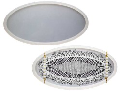 Elips Model Küçük Boy Tepsi Epoksi Reçine Kalıbı KHEPK612 - 2