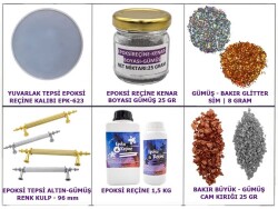 Epoksi Yuvarlak Tepsi Yapım Seti - 2