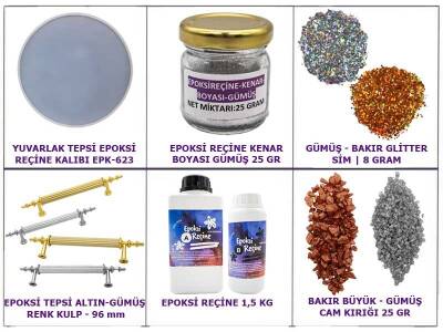 Epoksi Yuvarlak Tepsi Yapım Seti - 2