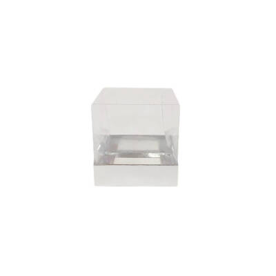 Gümüş Asetat Kutu 10-10-10 CM 50 Adet - 1