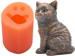 Kedi Silikon Mum Kalıbı KHM234 - 1