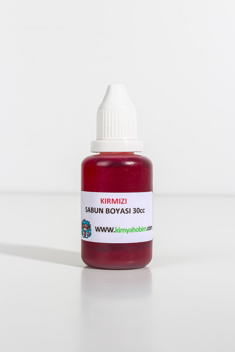 Kırmızı Sıvı Sabun Boyası 30CC 