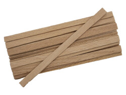 Lamine Model Çift Katmanlı Ahşap Mum Fitili 12 cm 25 Adet - 