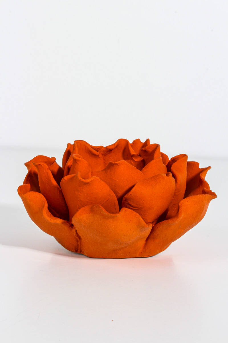 Lotus Çiçeği Mumluk Tealight Sukulent Beton Taş Tozu Silikon Kalıbı KHB129 - 2