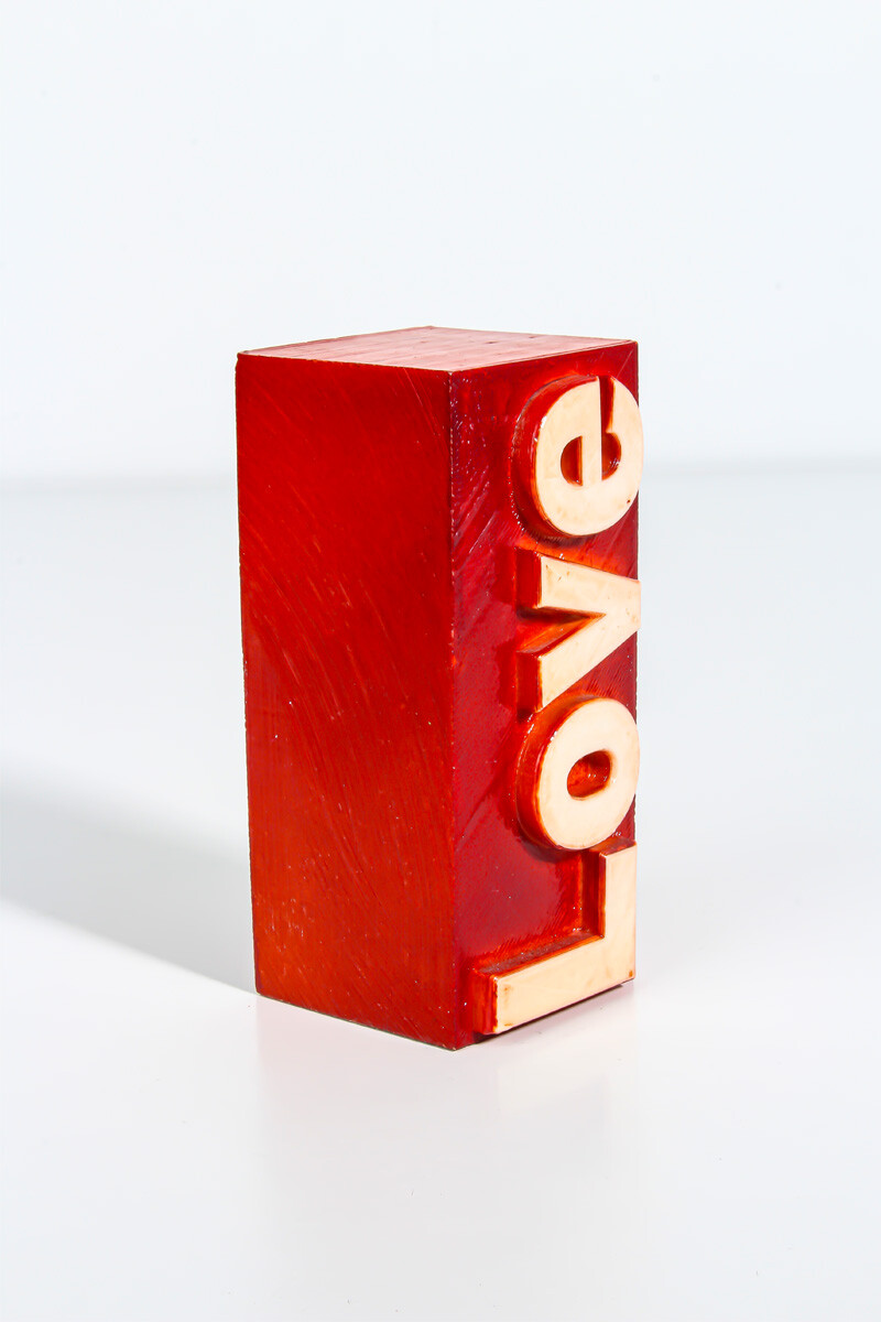 Love Yazı Detaylı Silikon Mum Kalıbı KHM06 - 1