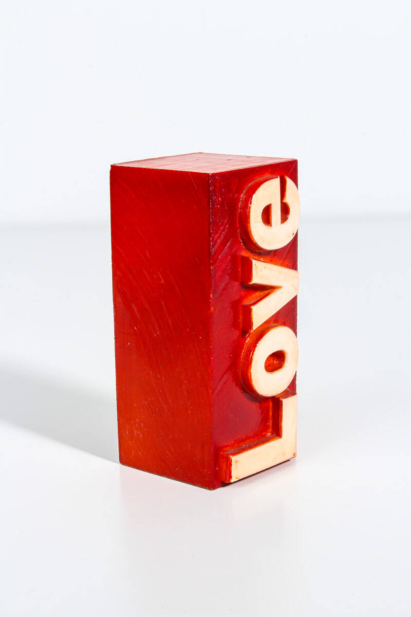 Love Yazı Detaylı Silikon Mum Kalıbı KHM06 - 1
