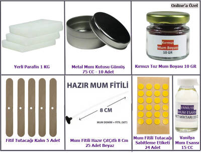 Metal Kutu Mum Yapım Seti Mini - 2