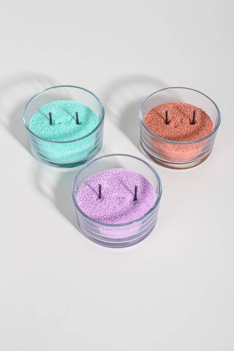 Metalik Karamel Renk İnci Tozu Mum 100GR - 2