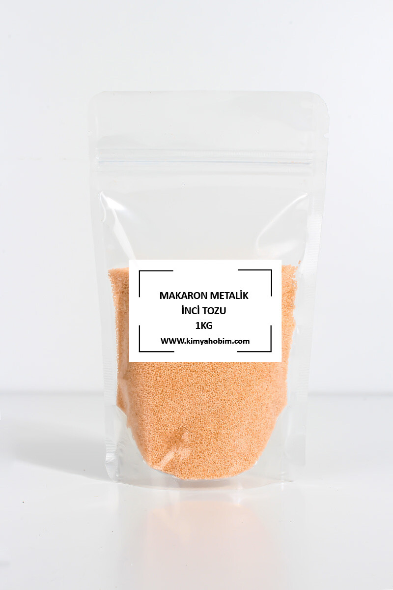 Metalik Makaron Renk İnci Tozu Mum 1KG - 1