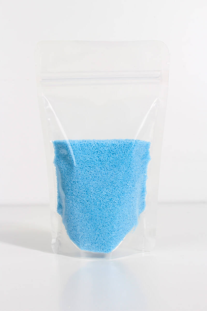Metalik Mavi Renk İnci Tozu Mum 100GR - 1