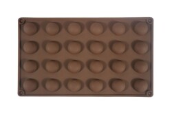 Mini Yarım Küre Desenli 24'lü Silikon Kek Kalıbı KHKM058 - 1