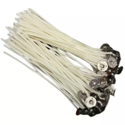 Mum Fitili Hazır ÇıtÇıtlı 12 Cm 1000 Adet Ekru - 