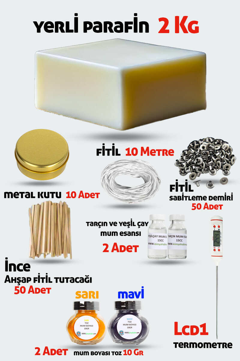 Mum Yapım Seti Yerli Parafin KHMYSYP2 - 