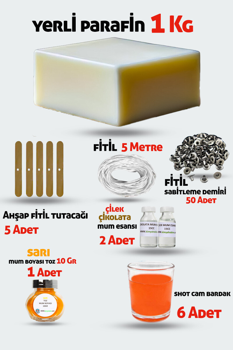 Mum Yapım Seti Yerli Parafin KHMYSYP3 - 