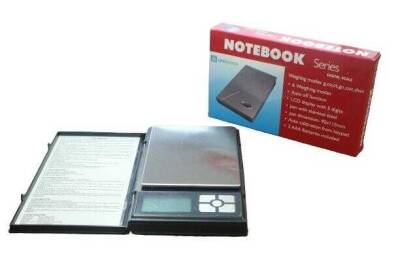 Notebook Serisi Cep Tipi Hassas Terazi Hassasiyet 0,1 G. Max : 2000 GR. - 2