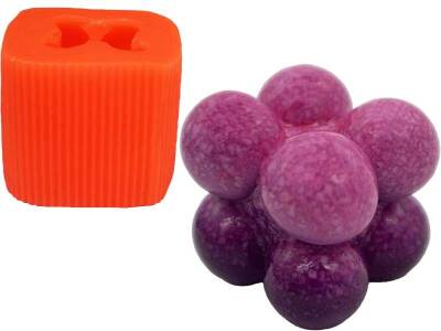 Orta Boy Bubble Silikon Mum Kalıbı KHM38 - 1