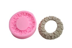 Oval Papatyalı Çerçeve Silikon Kalıbı KHÇE16 - 3
